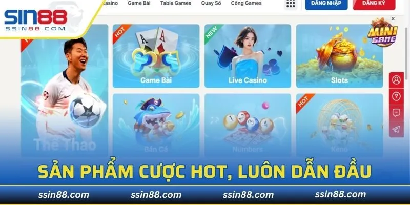Sản phẩm cược hot, luôn dẫn đầu xu hướng thị trường